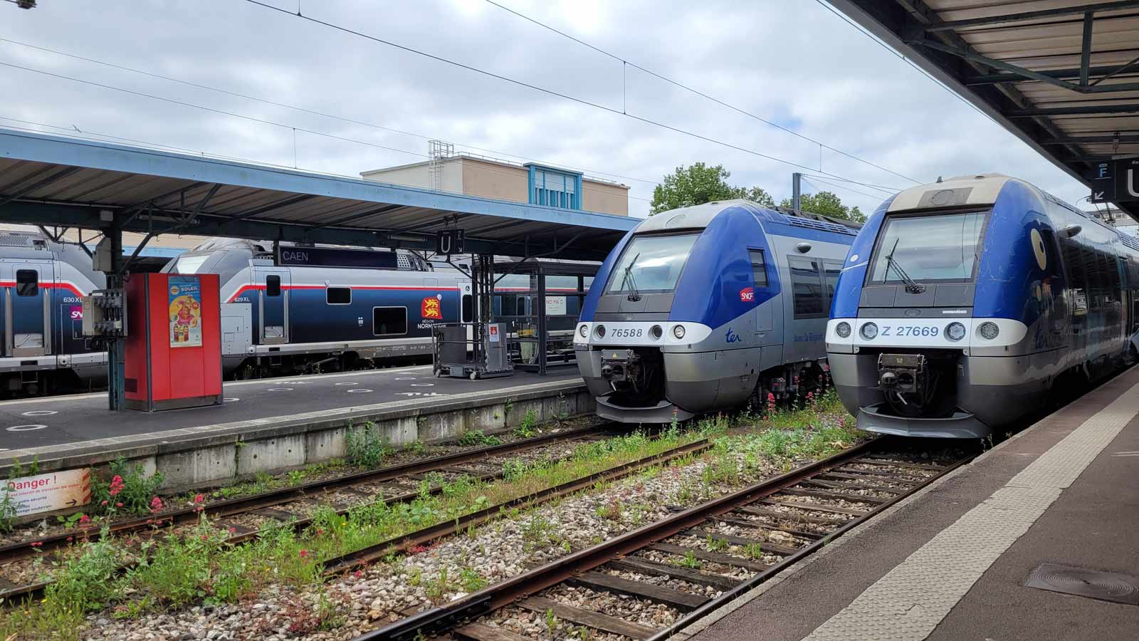 Par le train